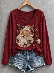 Women's Santa Long-Sleeve T-Shirt