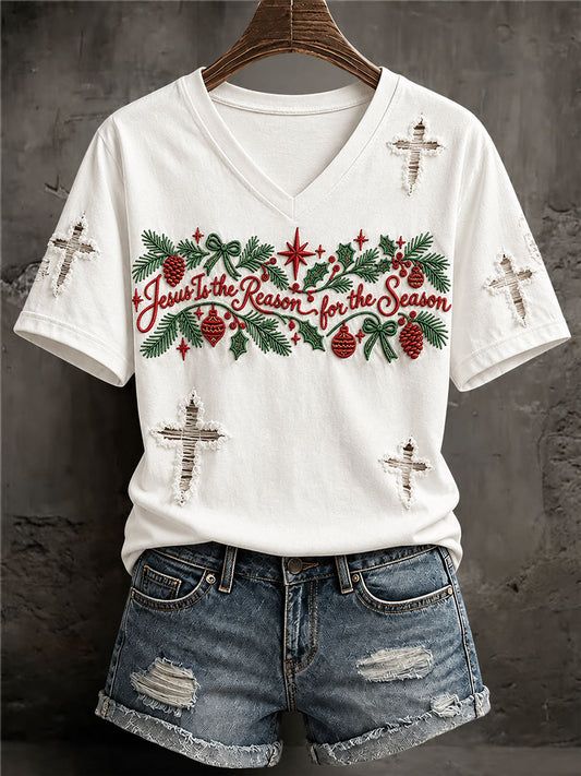 Women's Jesus Is the Reason for the Season, Christmas Gift for Christian T-shirt