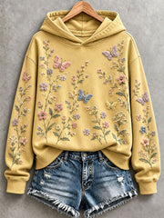 Women’s Butterfly and Floral Hoodie