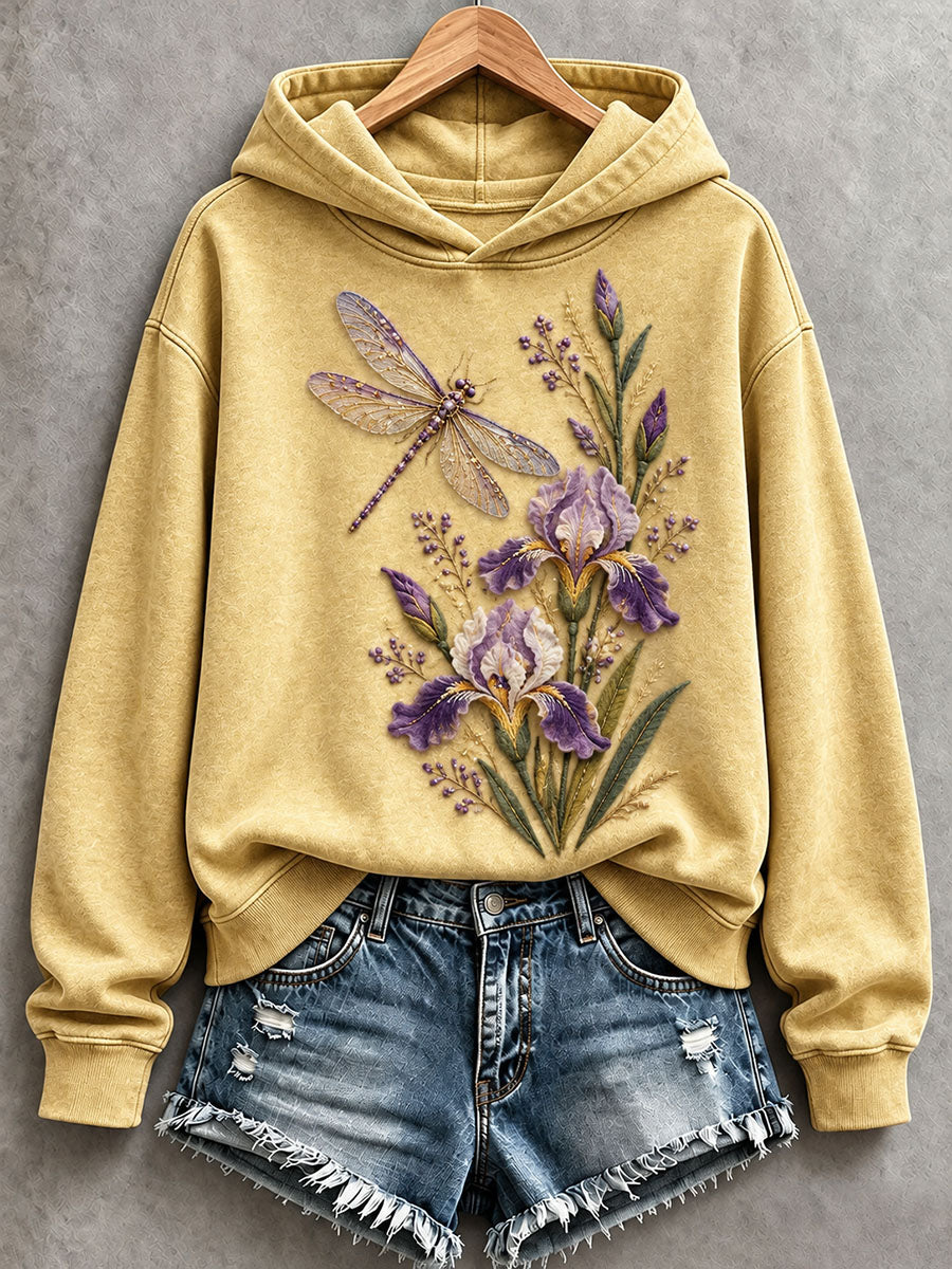 Women’s Dragonfly and Iris Hoodie