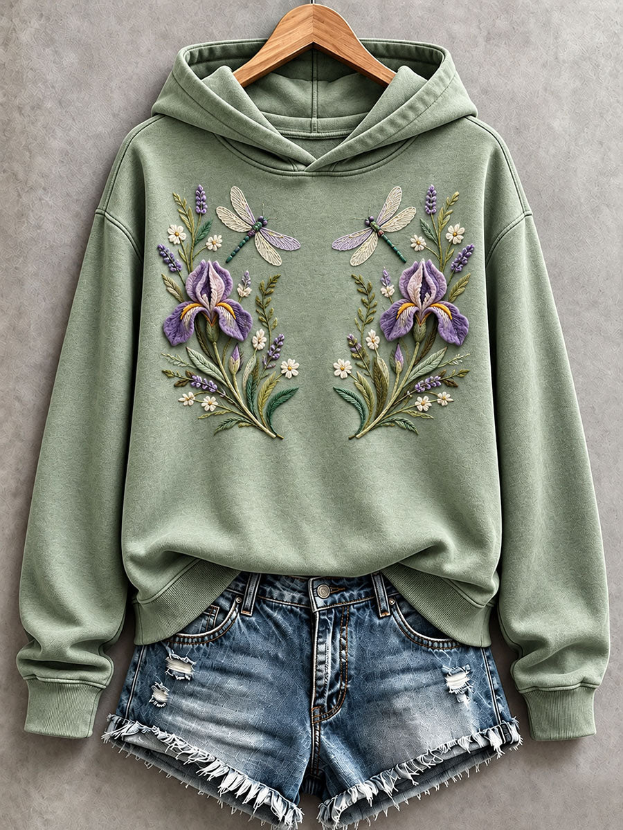 Women’s Dragonfly and Iris Hoodie