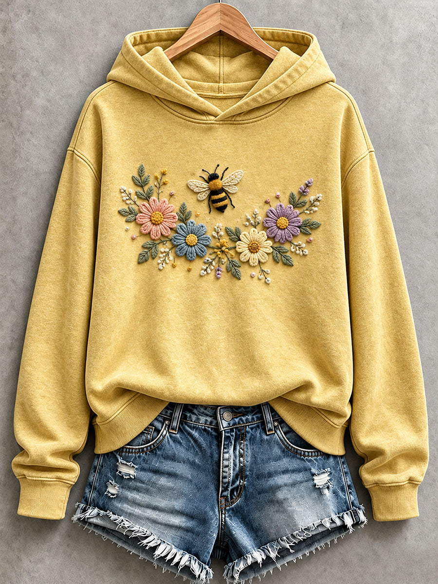 Women’s Bee and Floral Hoodie