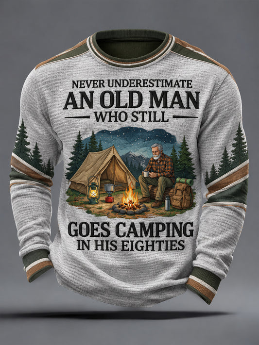 Men's Camping Waffle Sweatshirt