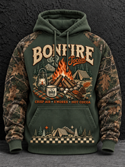 Men's Camping Velvet Raglan Hoodie