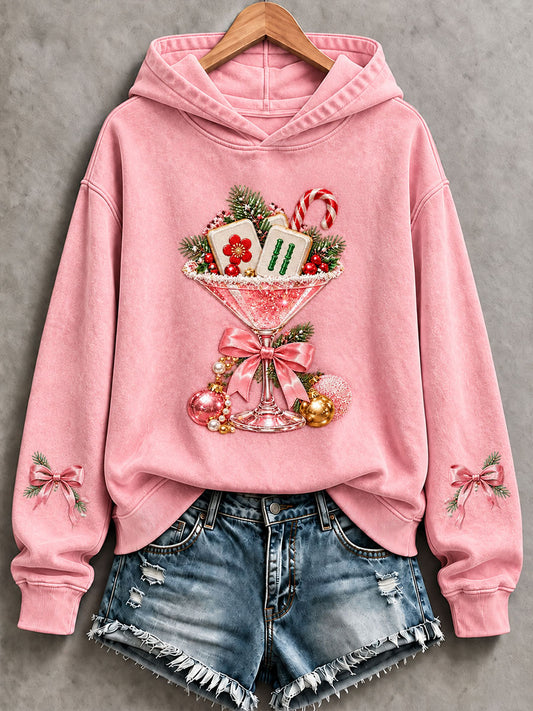 Women's Christmas Mahjong Casual Sweatshirt