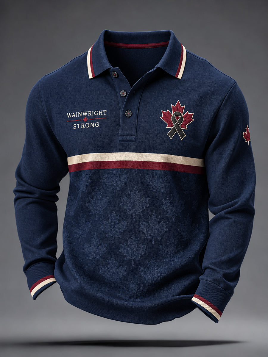 Men's Red For Wainwright Strong Printed Casual Tops