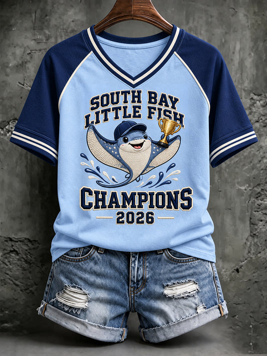 Women's Tampa Bay Baseball Lover Printed T-shirt