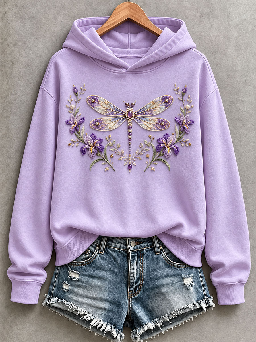 Women’s Dragonfly and Iris Hoodie