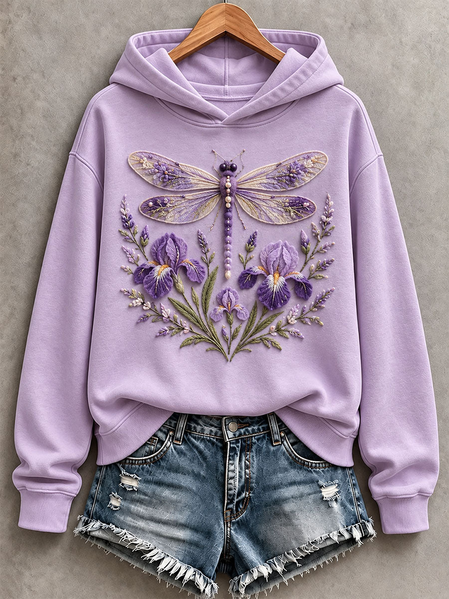 Women’s Dragonfly and Iris Hoodie