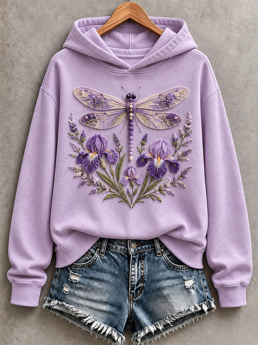Women’s Dragonfly and Iris Hoodie