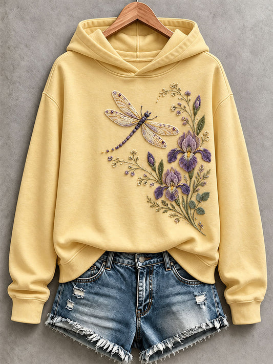 Women’s Dragonfly and Iris Hoodie