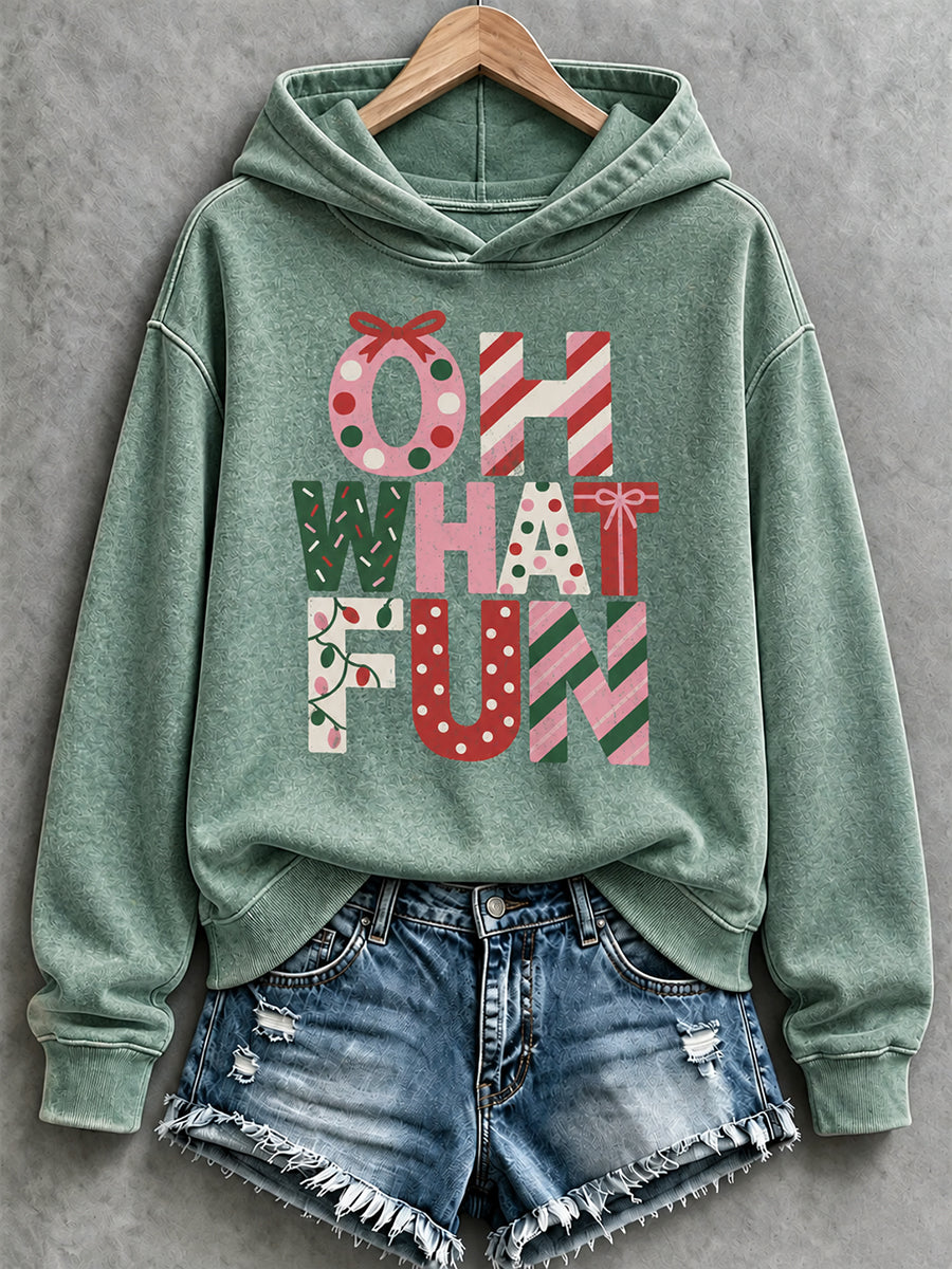 Women's Oh What Fun It Is To Ride Christmas Hoodie