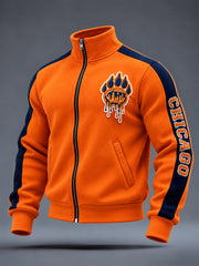 Men's Chicago Football Lover Print Jacket