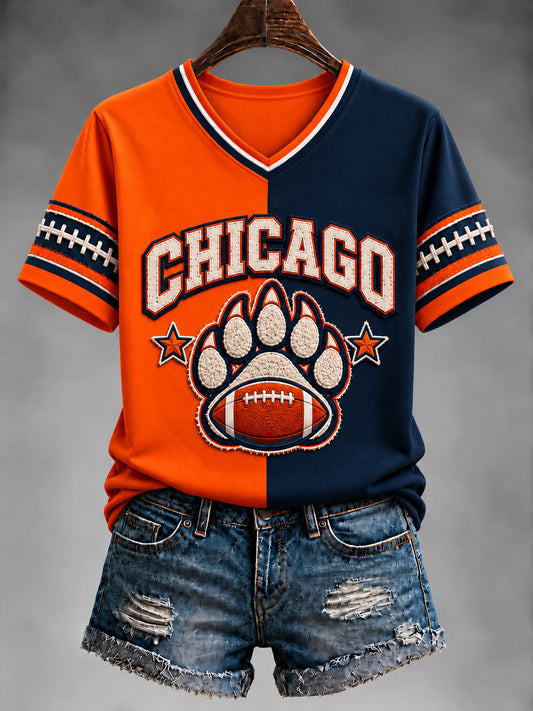 Women's Football Gameday Gift For Football Fans Short-Sleeved T-Shirt