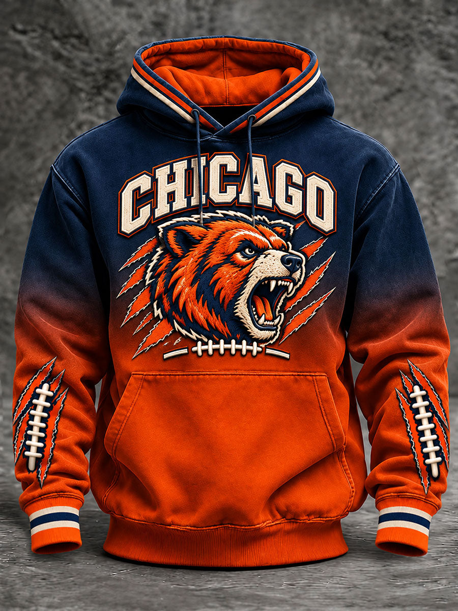 Men's Football Gameday Gift For Football Fans Oversized Drop-Shoulder Hoodie