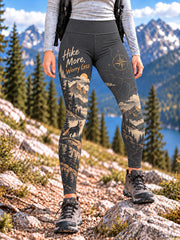 Women's Wilderness Trail Print Hike Lovers Leggings