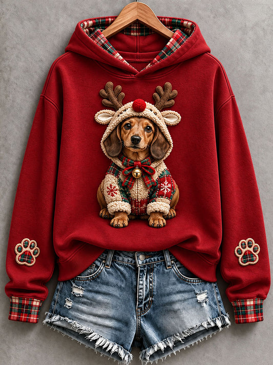 Women's Cute Dachshund Hoodie