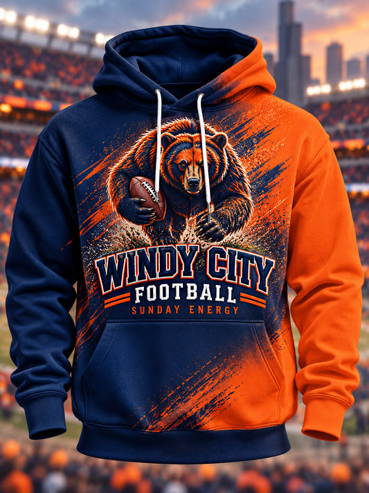 Men's Football Gameday Gift For Football Fans Casual Hoodie