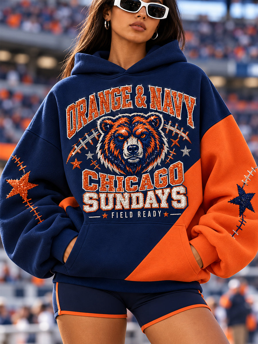 Women's Football Gameday Gift For Football Fans Casual Hoodie