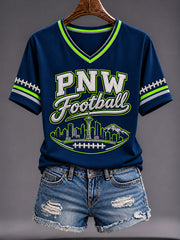 Women's Gift For Football Fans Casual Short-Sleeved T-Shirt