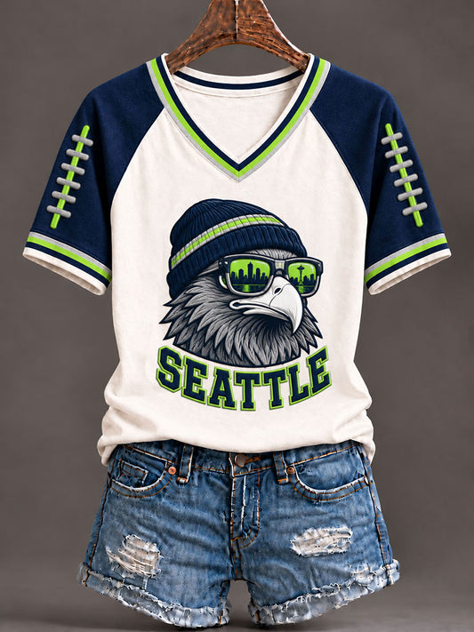 Women's Gift For Football Fans Casual Short-Sleeved T-Shirt