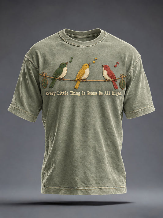 Men's Every Little Thing Is Gonna Be All Right Washed T-Shirt