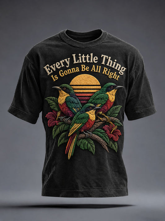 Men's Every Little Thing Is Gonna Be All Right Washed T-Shirt