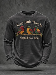Men’s Every Little Thing Is Gonna Be All Right Waffle Long-Sleeve T-Shirt