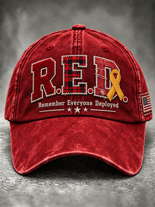 Red Friday Printed Casual Unisex Hat