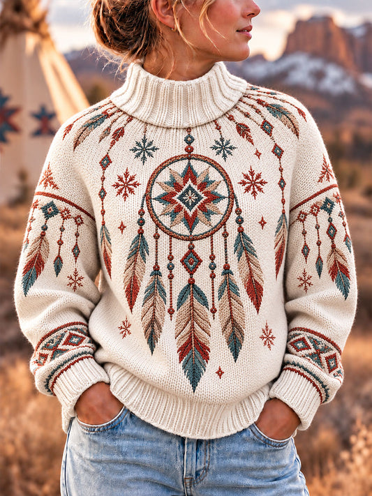 Women's Native Dreamcatcher Print Tops