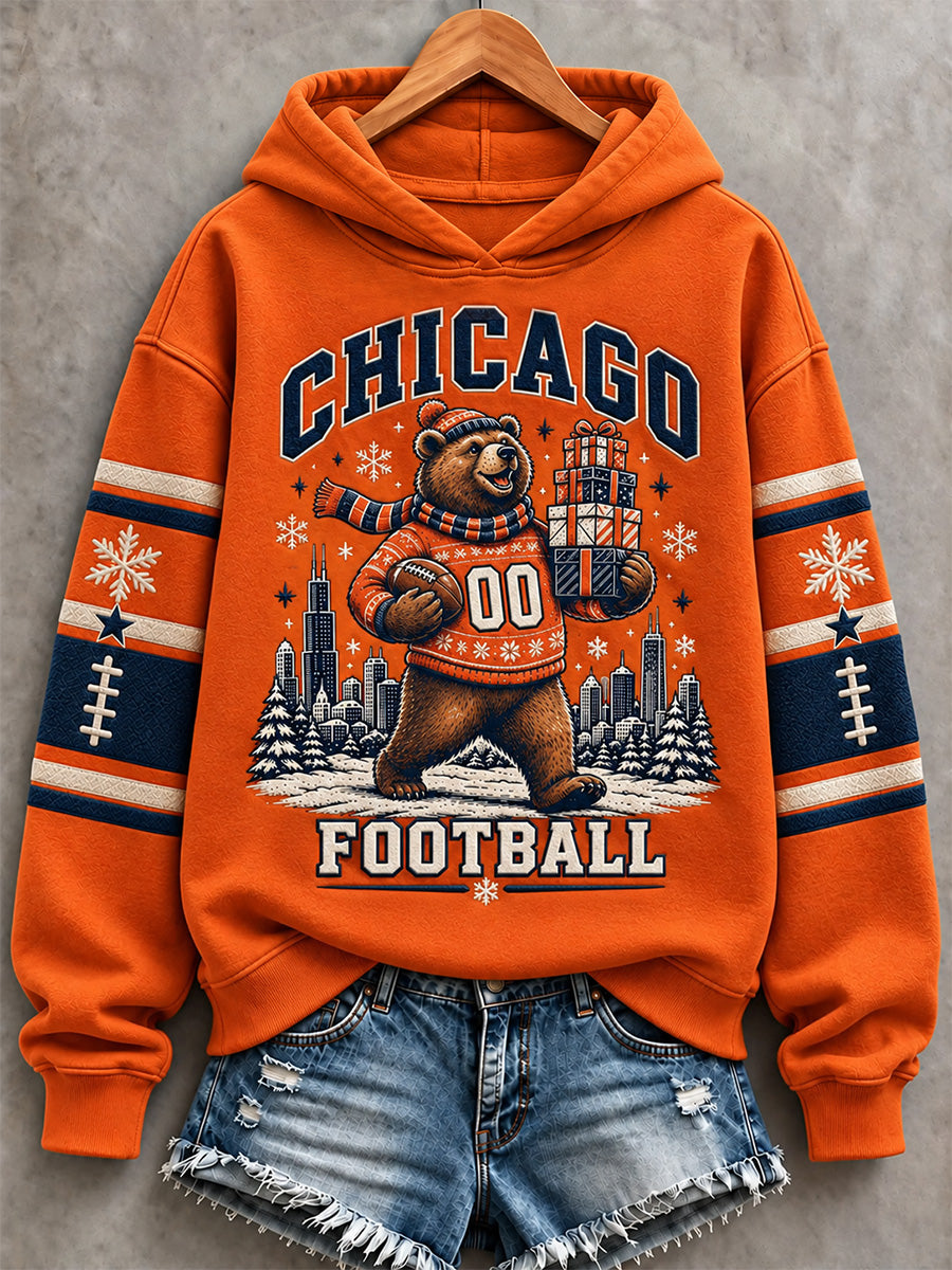 Women's Football Gameday Gift For Football Fans Print Sweatshirt