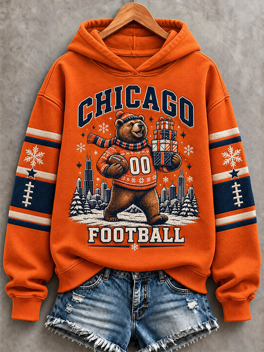Women's Football Gameday Gift For Football Fans Print Sweatshirt