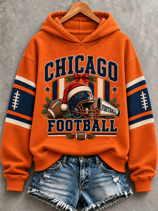 Women's Football Gameday Gift For Football Fans Print Sweatshirt