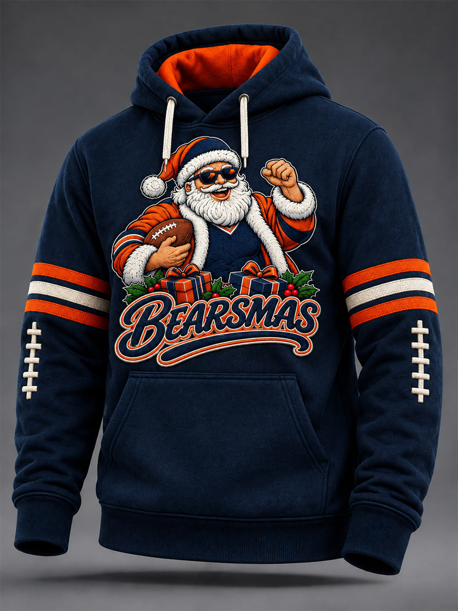 Men's Football Gameday Gift For Football Fans Print Oversized Drop-Shoulder Hoodie with Pockets