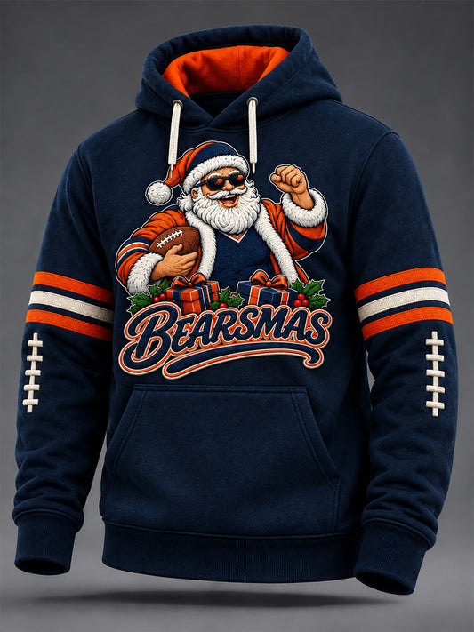 Men's Football Gameday Gift For Football Fans Print Oversized Drop-Shoulder Hoodie with Pockets